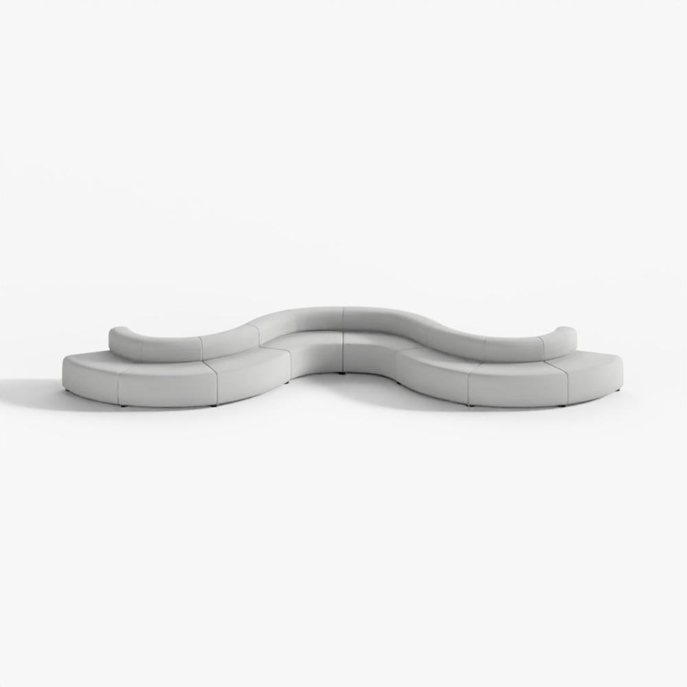 Modular Curved Sofa V3 3D Model