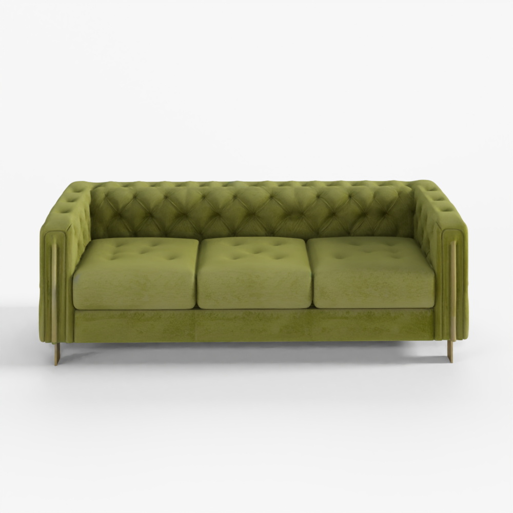 3D Acanva Luxury Chesterfield Vintage Sofa