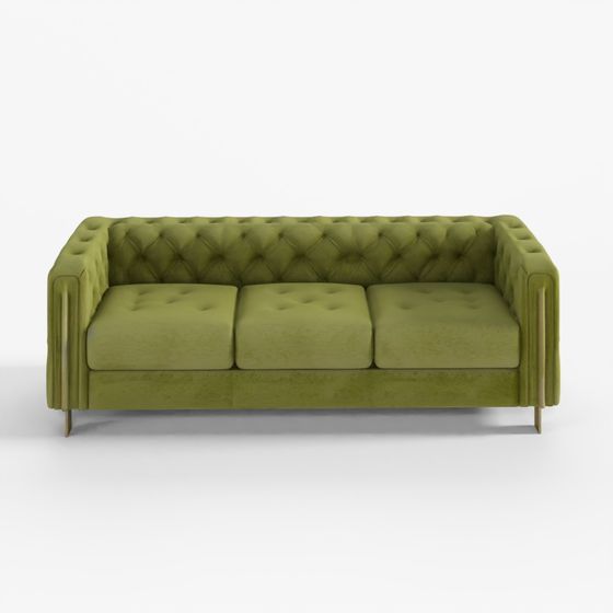 3D Acanva Luxury Chesterfield Vintage Sofa