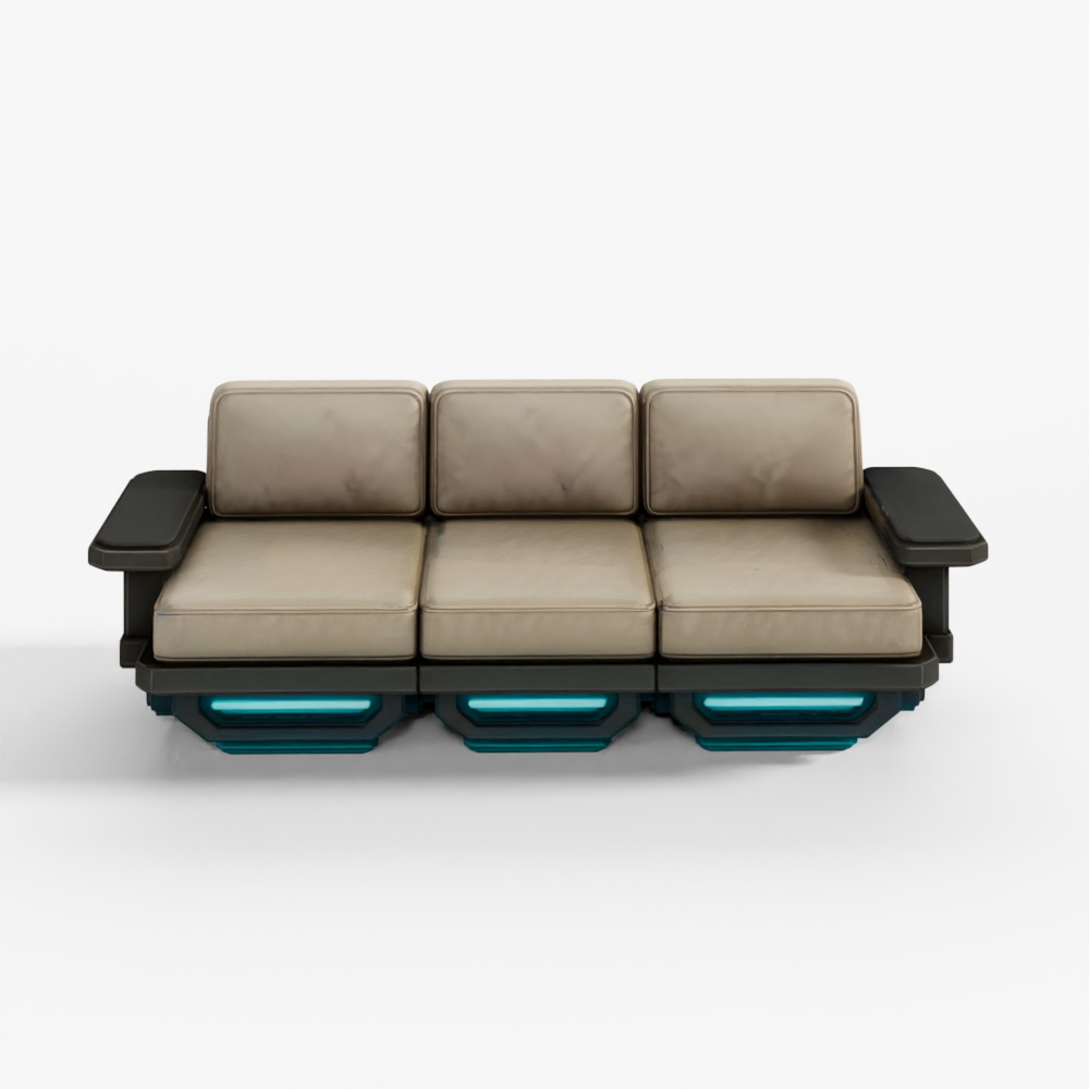 3D Model HoverTech Futuristic Sofa