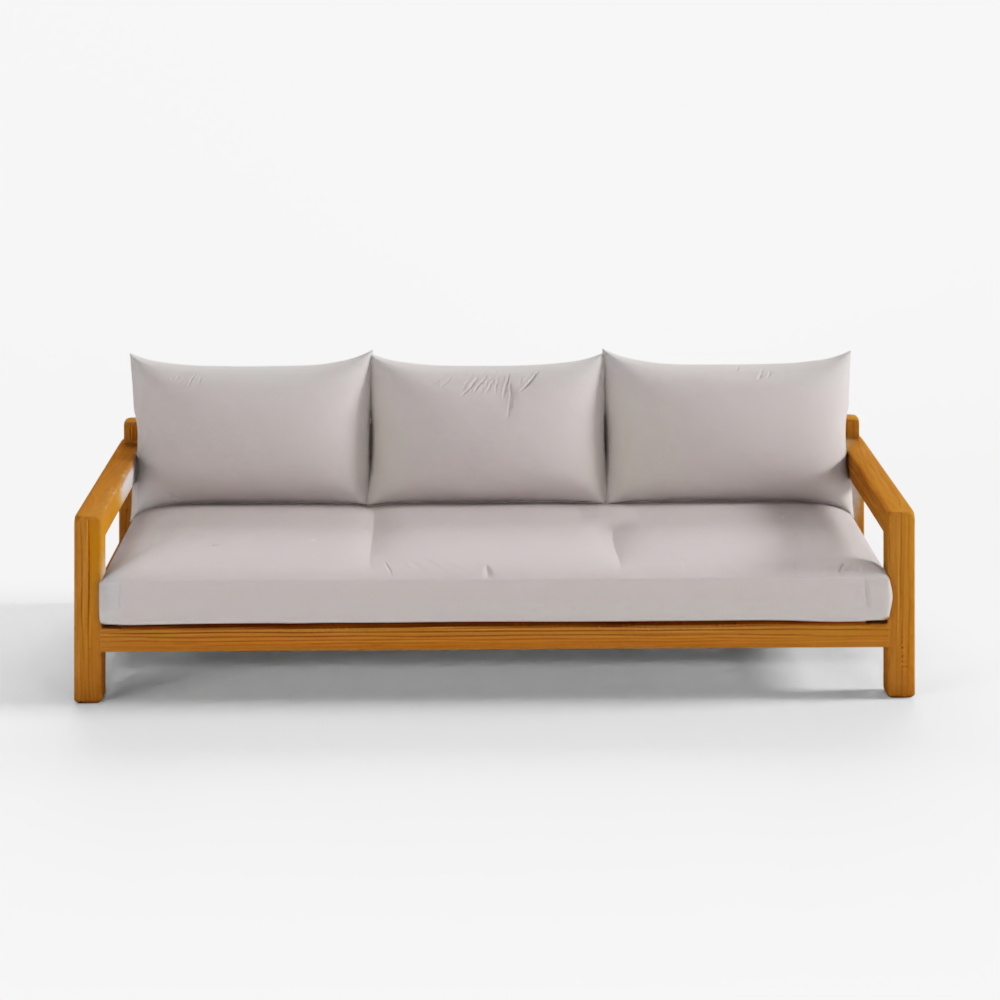 3D Model Outdoor Patio 3-Seat Sofa