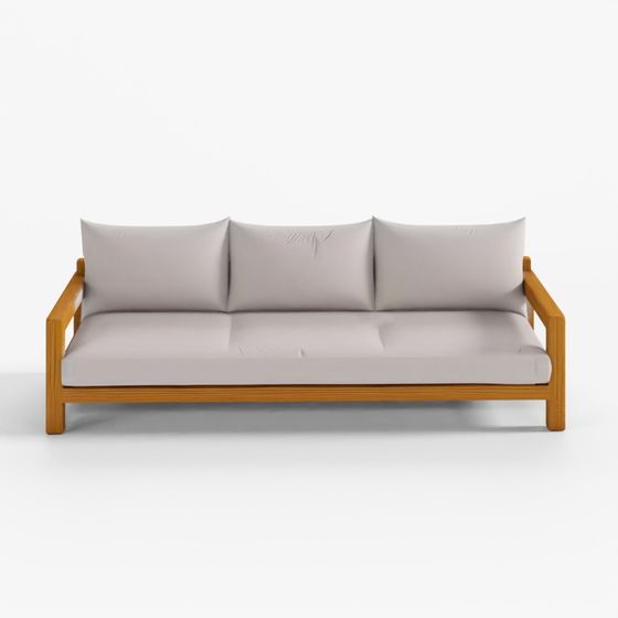 3D Model Outdoor Patio 3-Seat Sofa