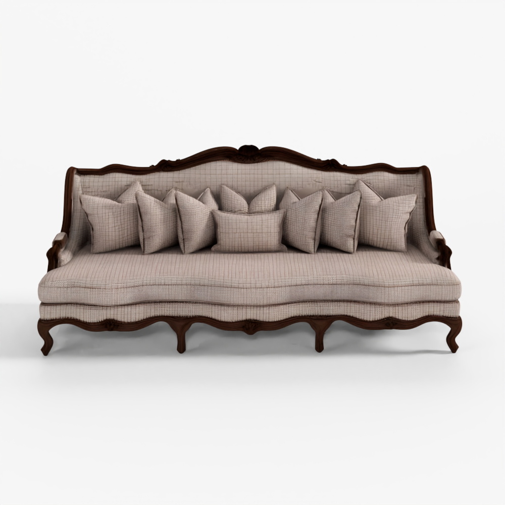3D Model Luxurious Lounge Sofa