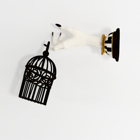 MacKenzie-Childs Haunted House Spooky Hand Lantern Wall Decor