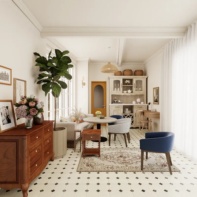 Living Room | Modern Retro Harmony