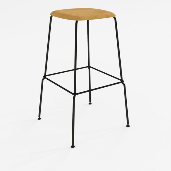 3D Model Bar Stool HAY Soft Edge 65cm