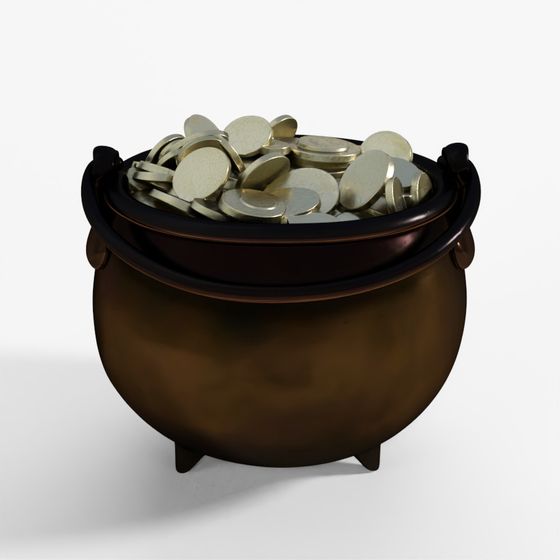3D Model Pot of Gold