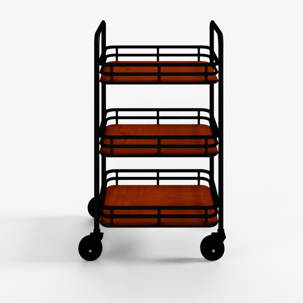 Generic Kitchen Transport Cart 01 3D Model