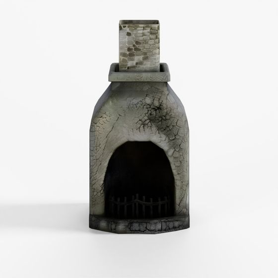 3D Asset Medieval Fireplace