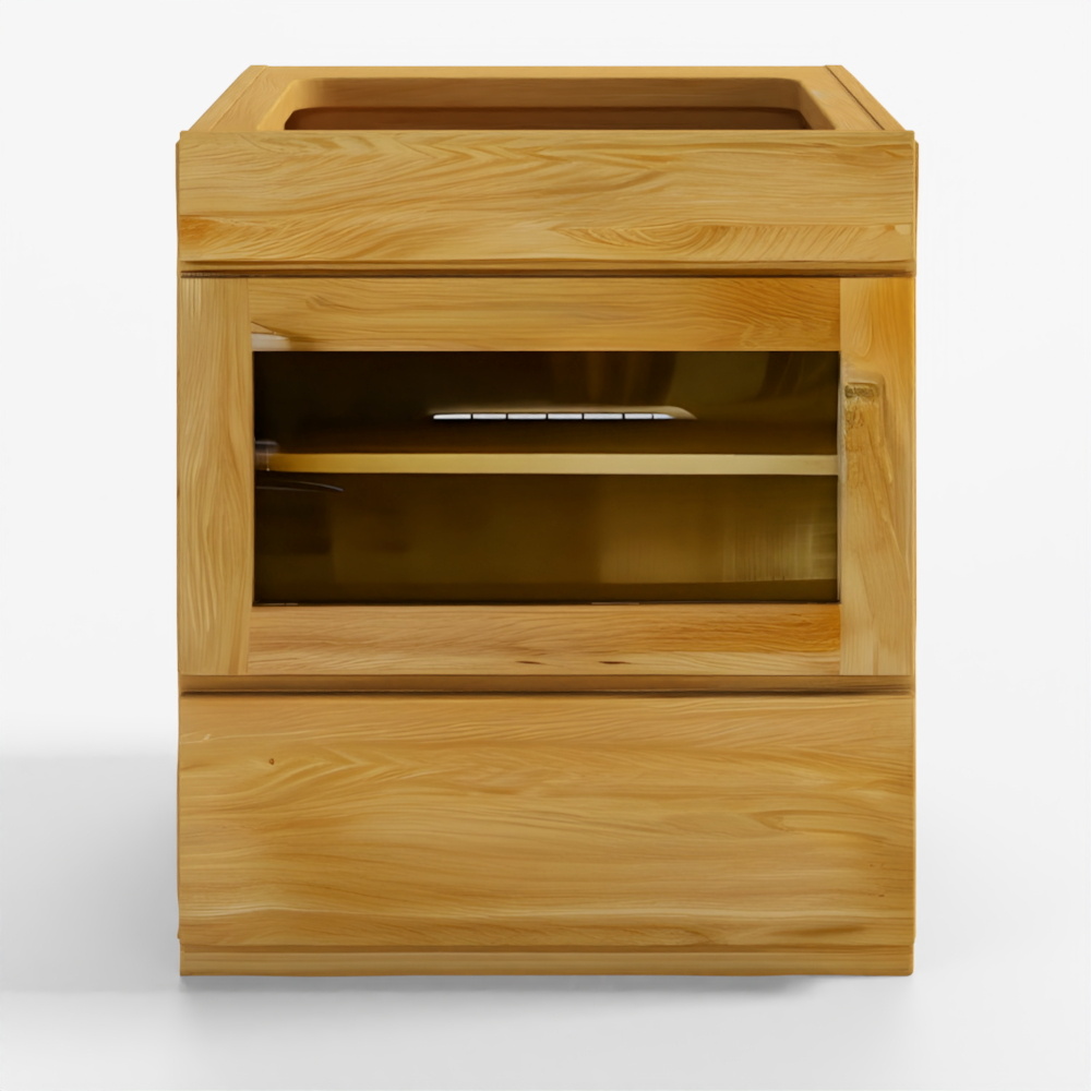 キャビネット ガラス扉付き