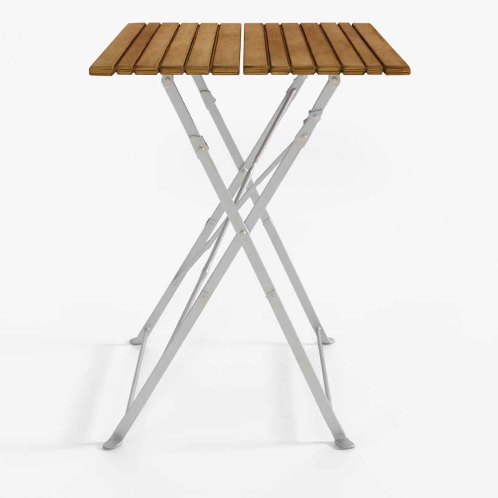 折りたたみテーブル 木製天板 X脚