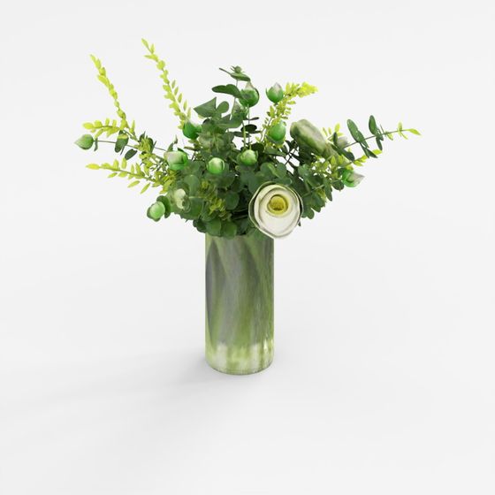 Compressed Meshy AI Green Elegance Texture