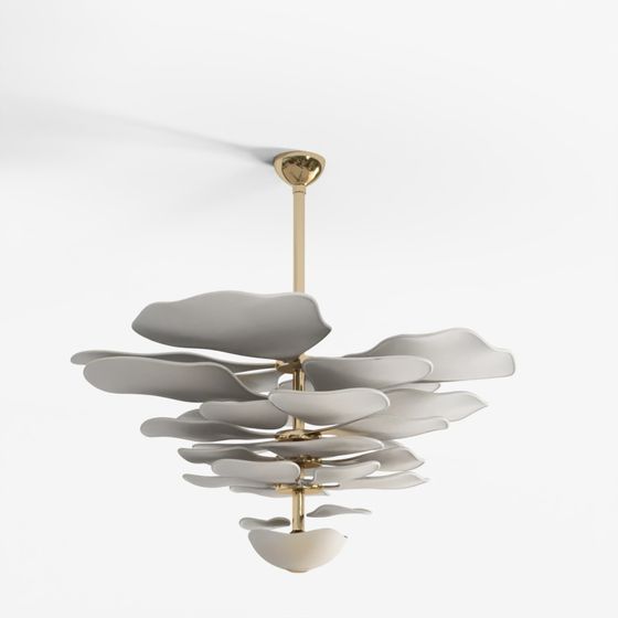 Lustre Lilypad Amber Light 3D Model