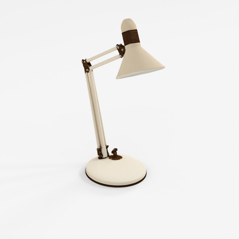 Rigged Table Lamp 3D Model
