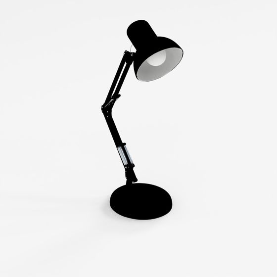 3D Retro Desk Lamp Model