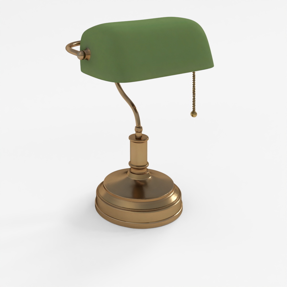 Banker Lamp 2 3D Model