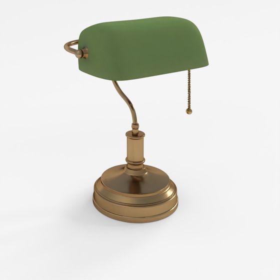 Banker Lamp 2 3D Model