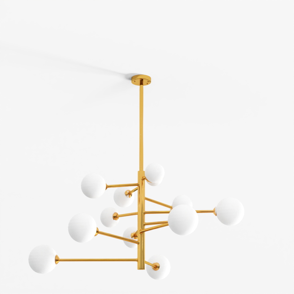 Argento L Chandelier 3D Model
