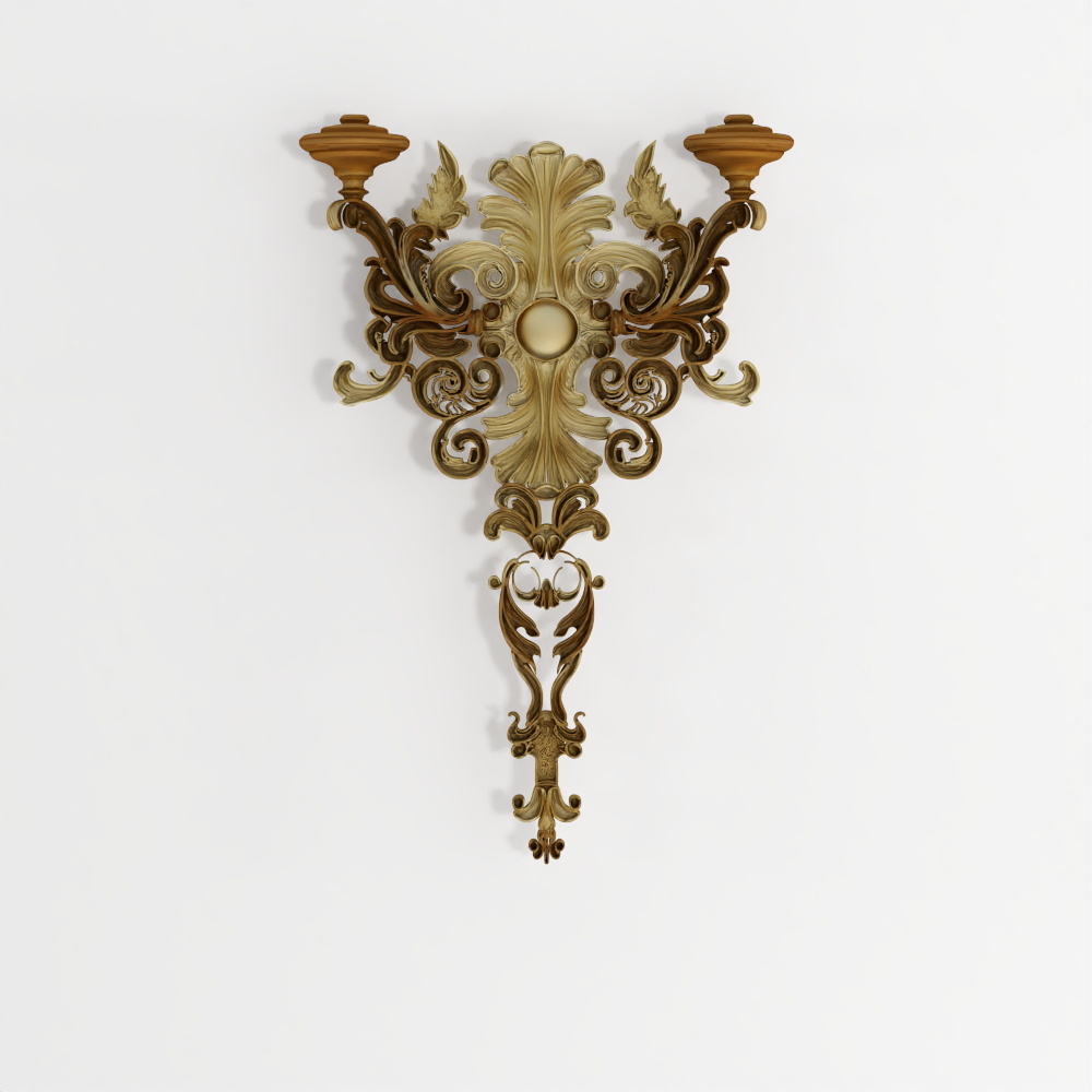 Classic Wall Chandelier 08 3D Model