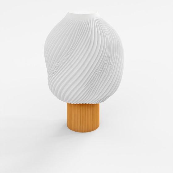 Organic Table Lamp for 3D Printing