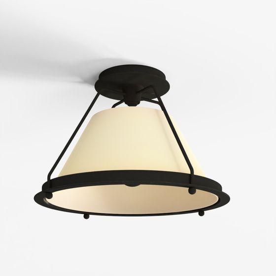 Shelton Flush Mount Small Pendant Light 3D Model