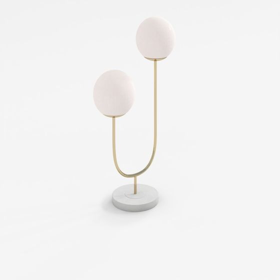 Ruby Metal Table Lamp 3D Asset Low-Poly PBR