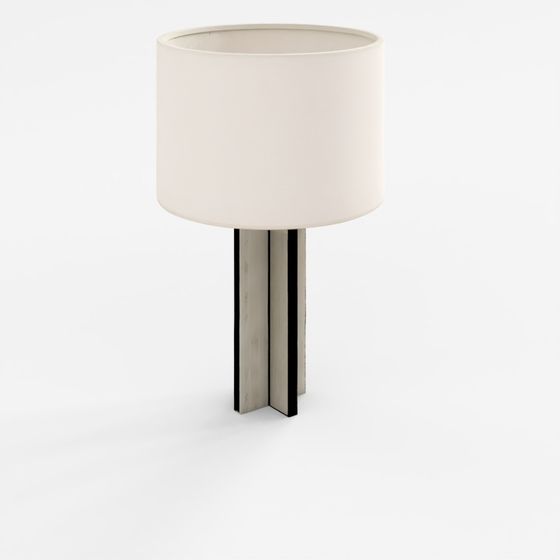 3D Stone Table Lamp Model