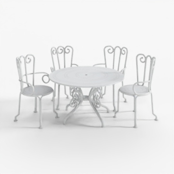 French Wrought Iron Lawn Bistro Garden Furniture