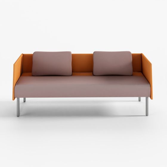 パネルソファ 2人掛 ロータイプ