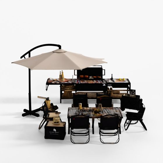 Barbecue Grill Courtyard