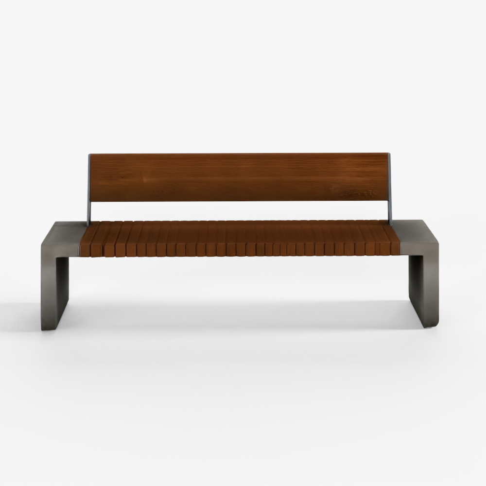 Modern Outdoor Bench 43 PBR Game Ready