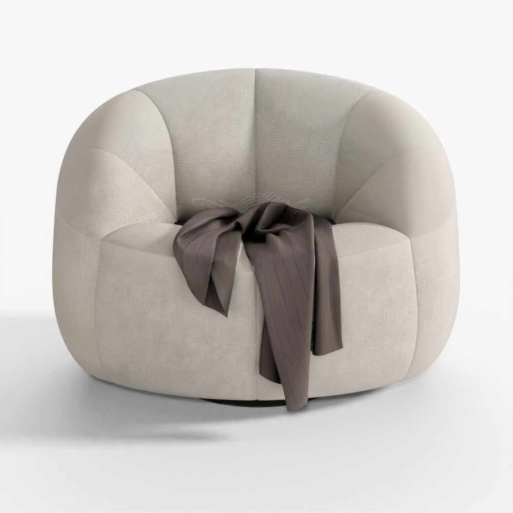 Beanbag Pumpkin Armchair 3D Model Furniture