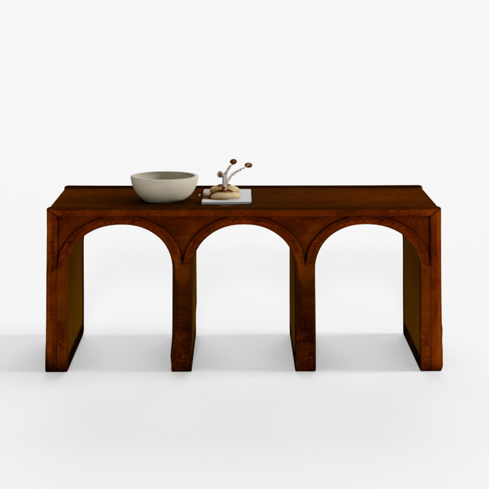 Arhaus Hattie Burl Console Table