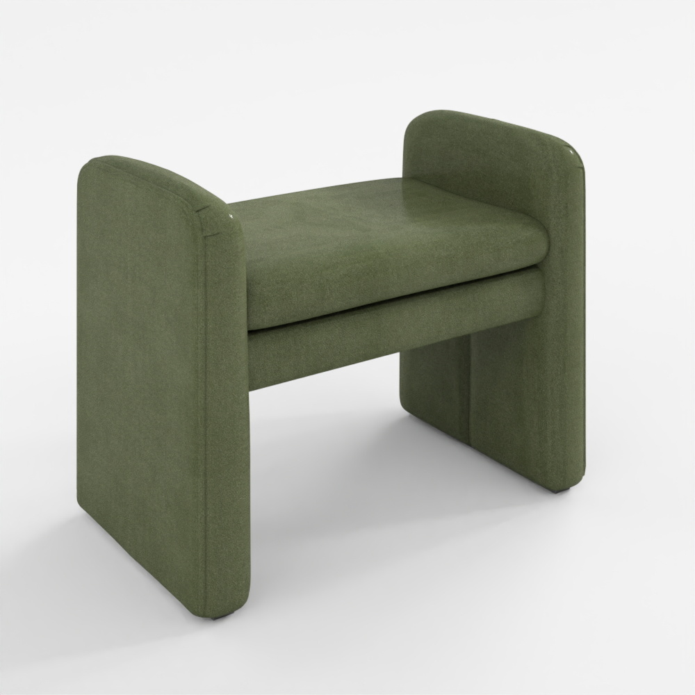 Max Upholstered Stool Pottery Barn