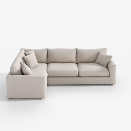 버논 2인용 코너형 소파