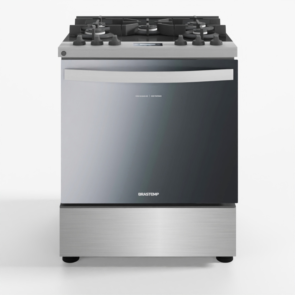 5-Burner Stove with Glass Table BFS5VCR - Brastemp