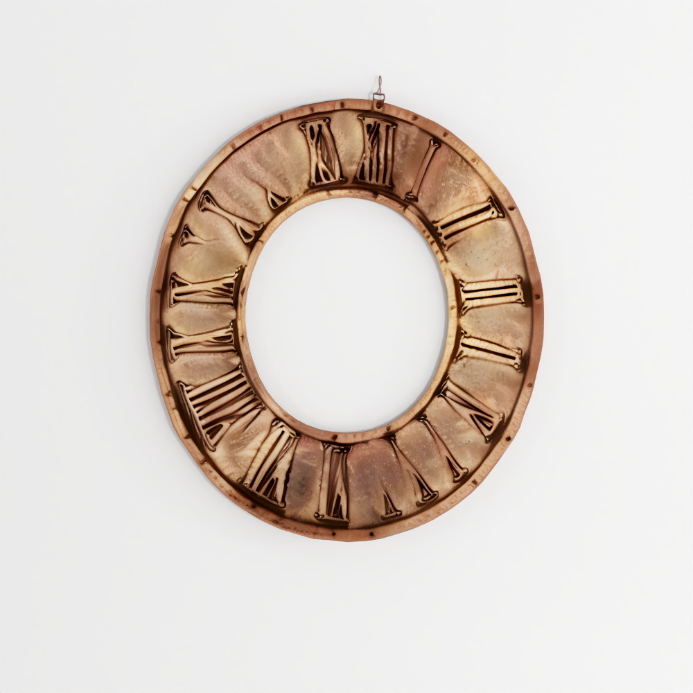 Clock Dial Hours From Metal