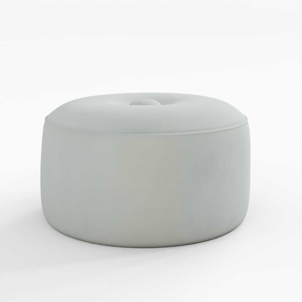 スツール 円柱型 布張り