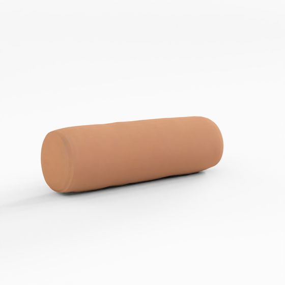 Arhaus Faux Sherpa Bolster Pillow in Dune