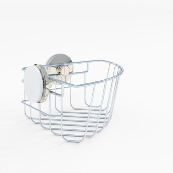 IKEA KROKFJORDEN Corner Shelf with Suction Cup - Zinc Plated