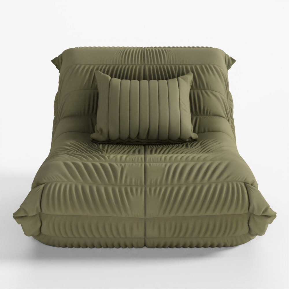 Crumpled Fabric Lounge Chair