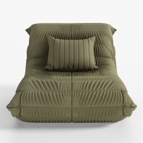 Crumpled Fabric Lounge Chair