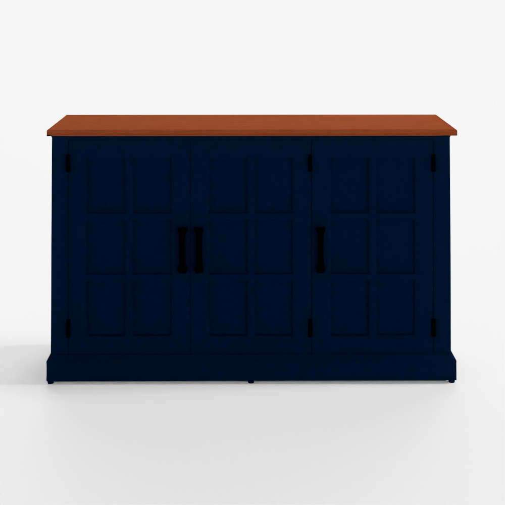 Walker Edison Landhaus Faltfenstertüren Buffet Zwei-Ton