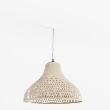 Polygonal Minimalist Chandelier 3D Model – White Mesh Design